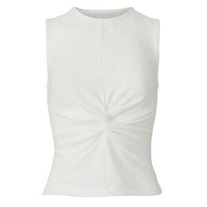 Club Monaco Front Twist Tank – White (M)